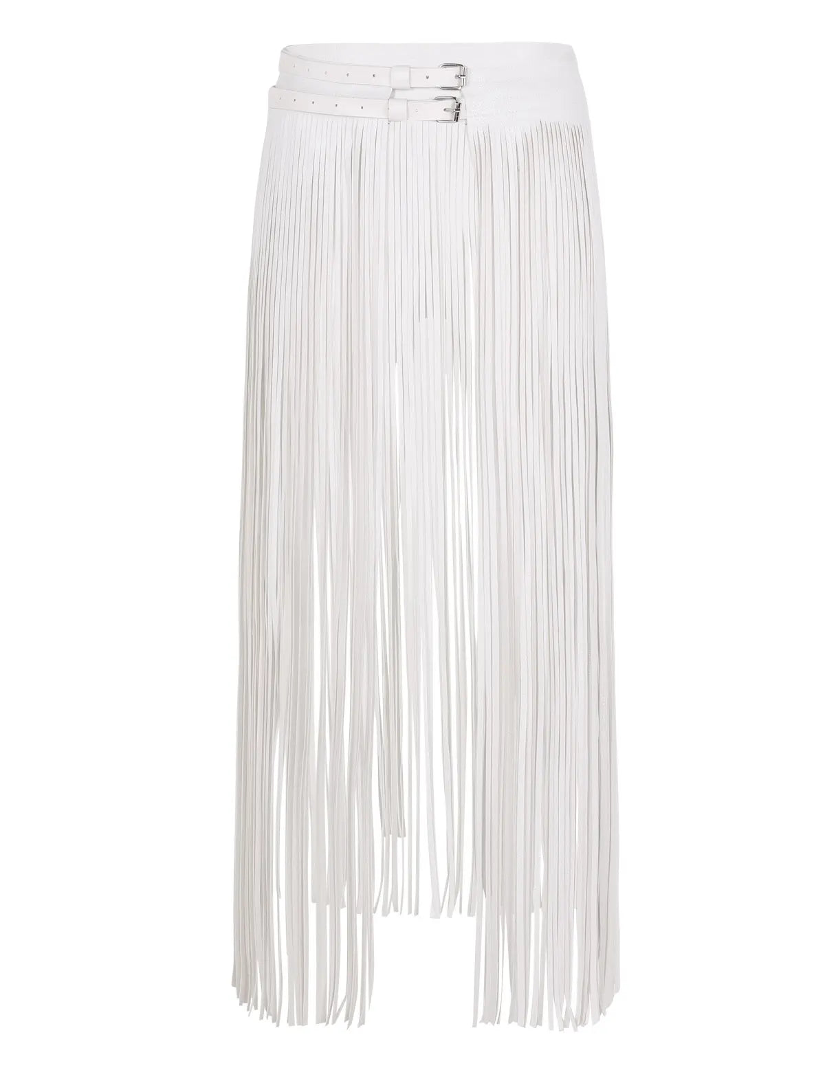 Punk Goth Skirt Belt Sexy Long Fringe Tassel Overskirt Rave Costume