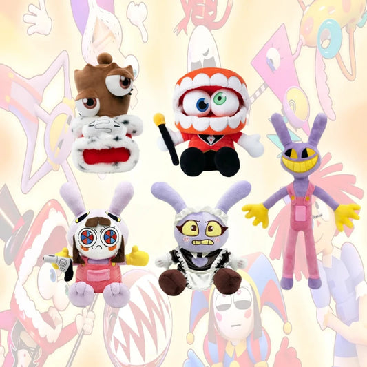 The Amazing Digital Circus Maid Jax Plush Pomni Caine Plushie Glitch Soft Toy