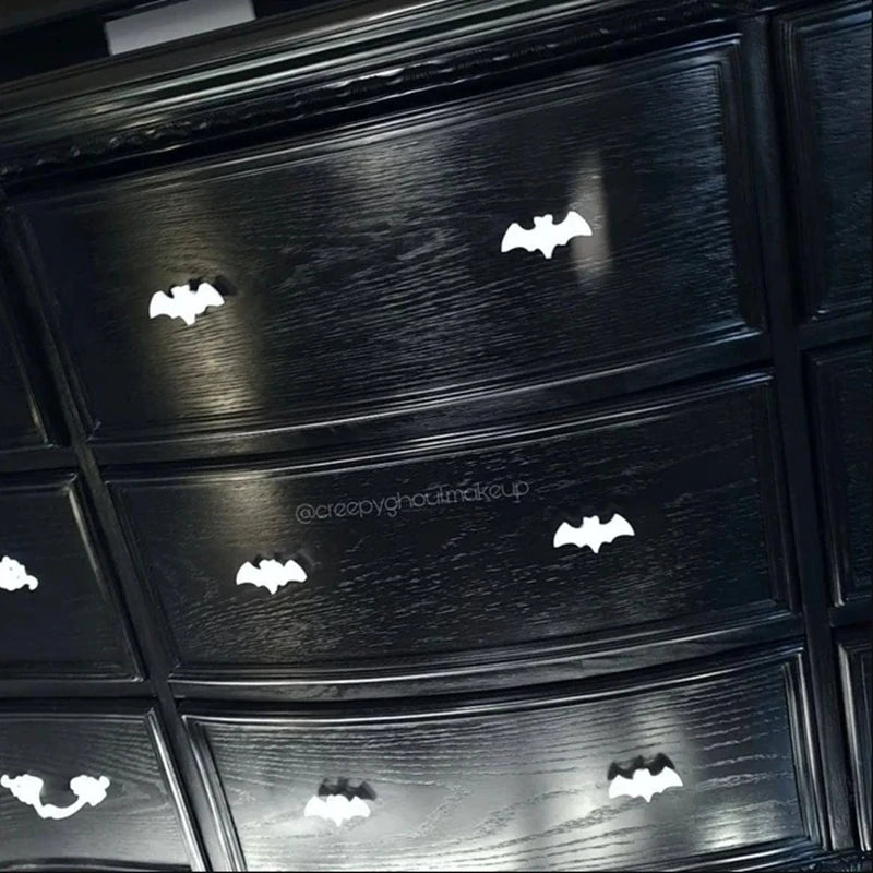 Gothic Bat Cabinet Door Knob Steel Drawer Hand Pulls Knob Replacement Furniture DIY