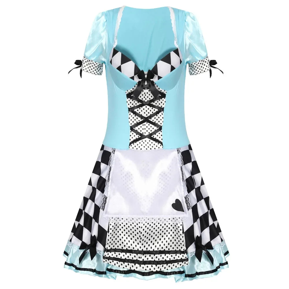 Sexy Adult Womens Alice in Wonderland Fancy Dress Costume