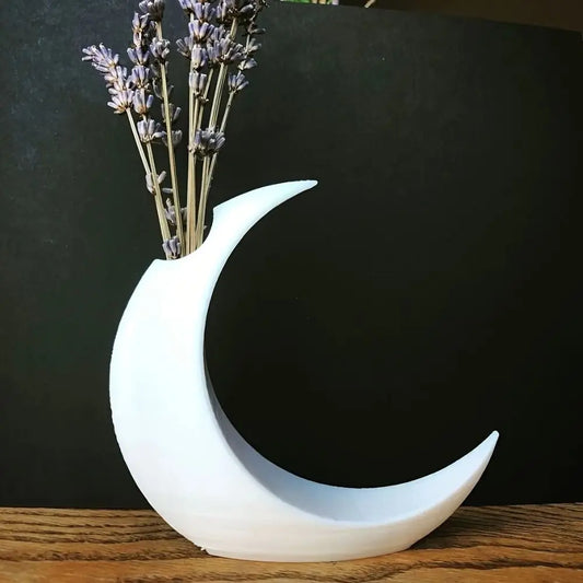 Dried Flowers Vase Artificial Flower Pot Arrangement Gothic Moon Vase