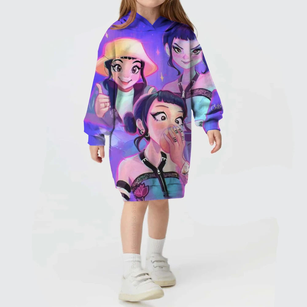 KPop Demon Hunters Huntrix Dress Long Jumper Sweater K-pop clothes