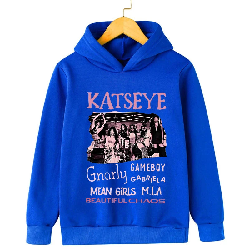 K-Pop Girls Group Katseye Hoodie Boys Girls Hooded Sweatshirts KPop