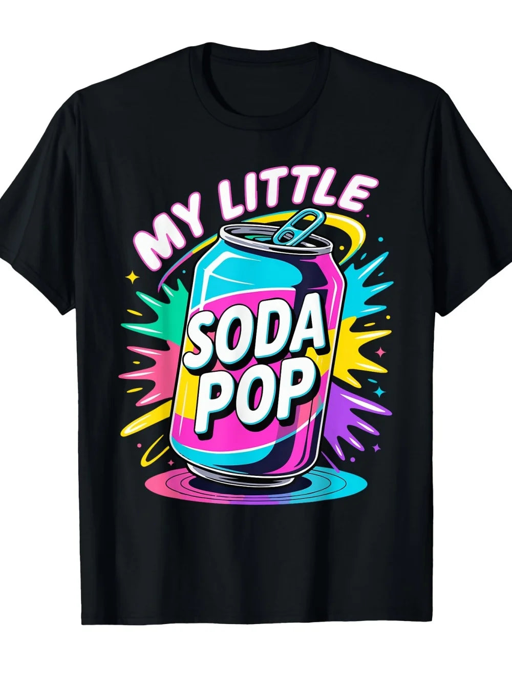 Soda Pop T-Shirt Saja Boys KPop Demon Hunters Clothes Summer Top