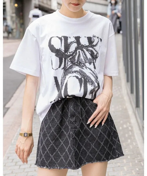 Gothic Printed Pattern Oversized Unisex TShirt