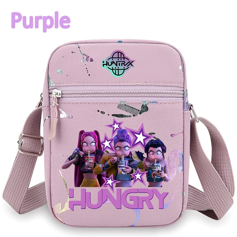 Kpop Demon Hunters Crossbody Bag HUNTRIX Backpack Rumi Pouch Bag