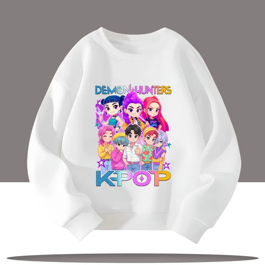 Kpop Demon Hunters 3-12 Year Old Jumper Top Sweater Sweatshirt Rumi Saja Boys K-pop