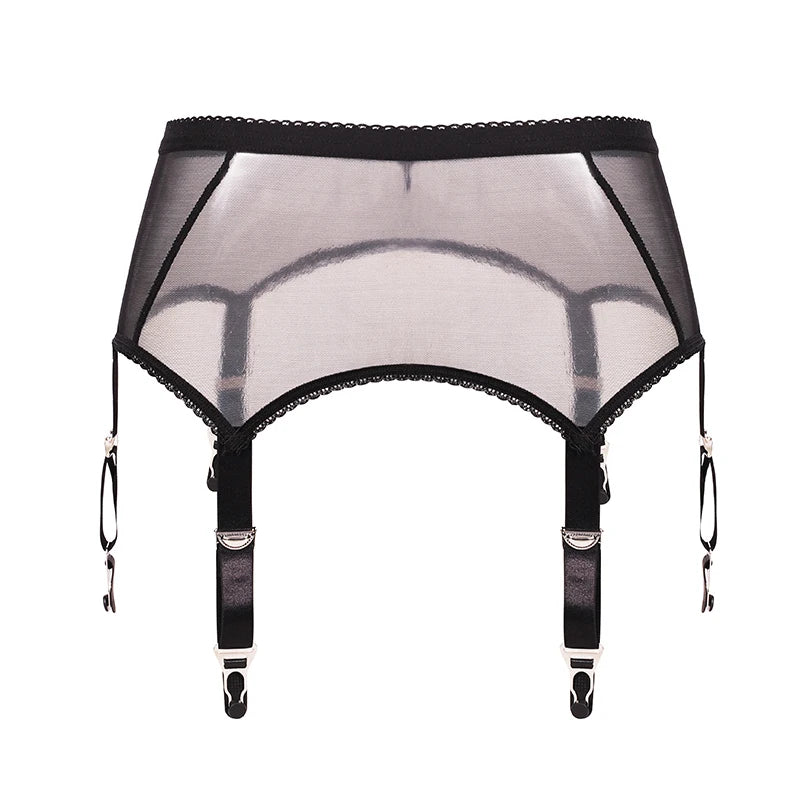Sexy Gothic Metal Clip Garter Stockings Suspender Belt Erotic Lingerie Pole Dance Burlesque