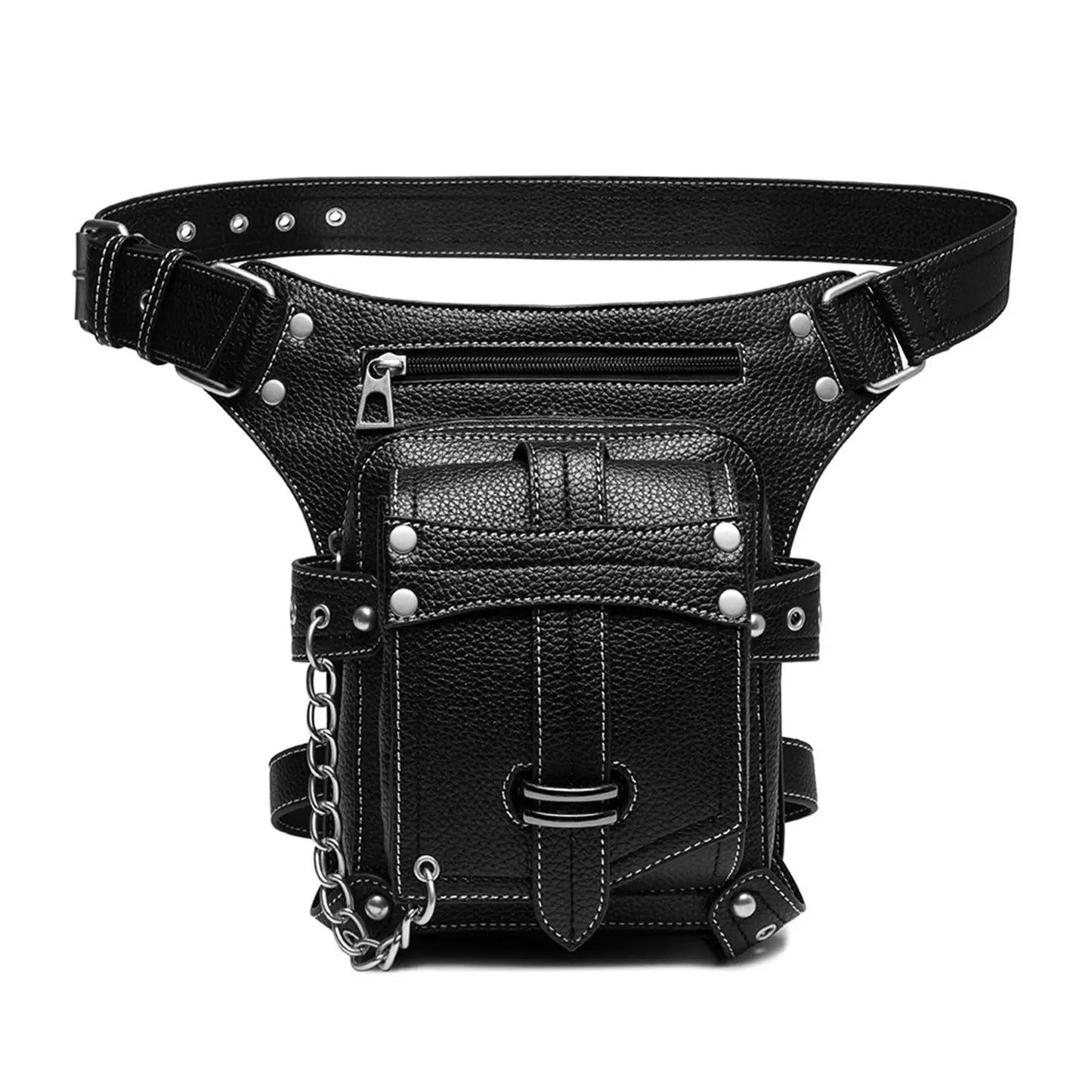 Unisex Gothic Waist Bag Fanny Pack Leg Hip Purse Pouch