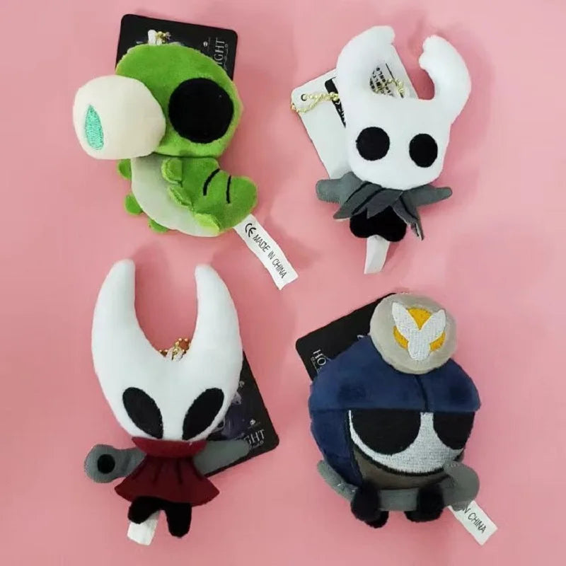 Hollow Knight Silksong Plush Keychain Cute Bug Knight Doll Backpack Charm Plushie