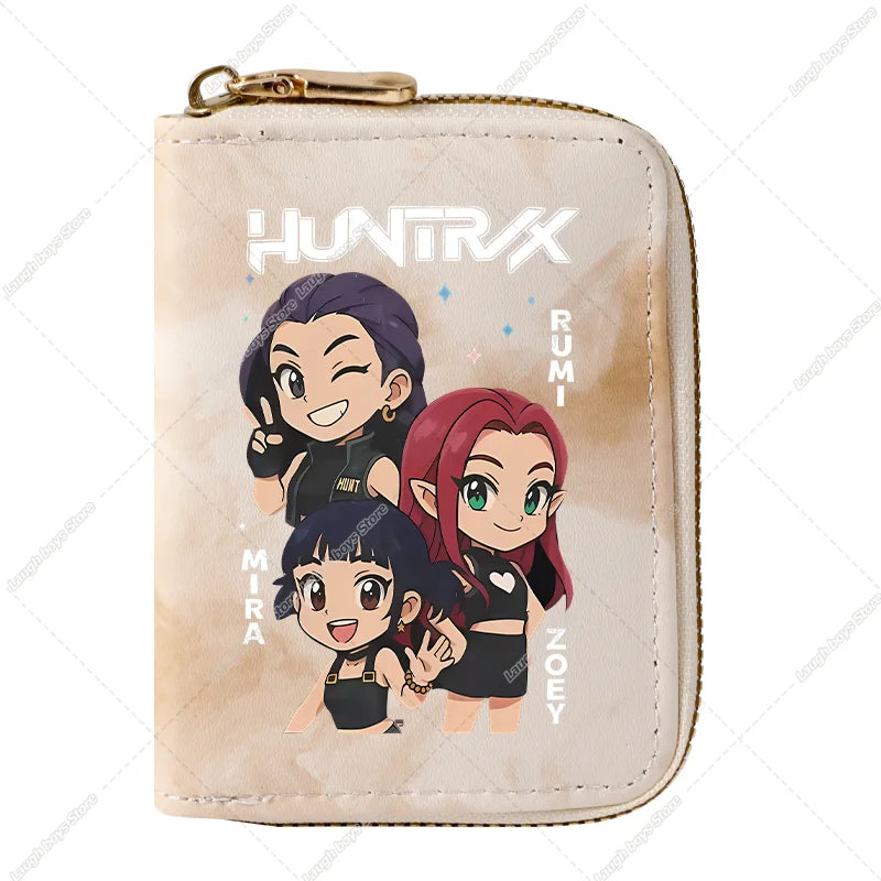 KPop Demon Hunters Fashion Wallets Huntrix Coin Money Cards Purse Rumi Mira Zoey Merch