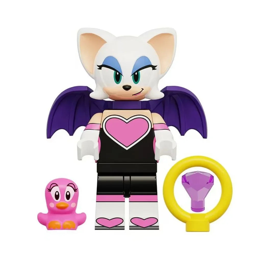 Sonic The Hedgehog Lego Building Blocks Knuckles Toys Gifts