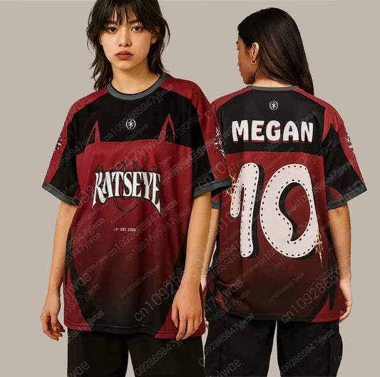 KATSEYE Jersey Football Shirt Top KPop Sports TShirt K-Pop Korean Popstar