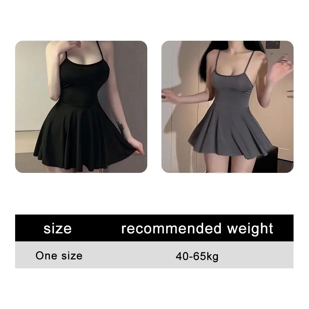 Sexy Clubwear Party Mini Swing Skater Dress Vest Top Women