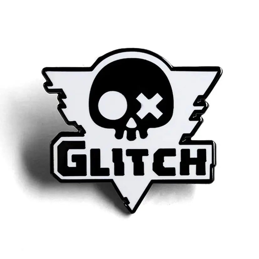 Glitch Productions Logo Animation Studio Murder Drones Badge Lapel Pin Enamel Digital Circus