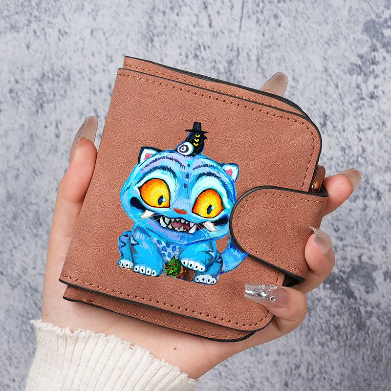 KPop Demon Hunters Leather PU Wallet Card Holder Purse Huntrix Saja Boys Rumi Merch Gifts
