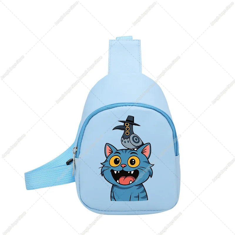 KPop Demon Hunters Huntrix Childs Backpack Rumi Mira Zoey Shoulder Bag Derpy Tiger Merch Gifts K-pop Cute