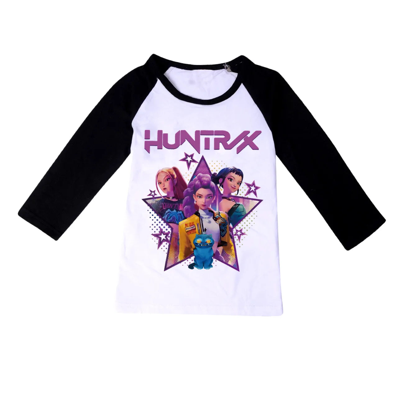 KPop Demon Hunters Top Huntrix Long Sleeved T-Shirt Kids Clothes Rumi