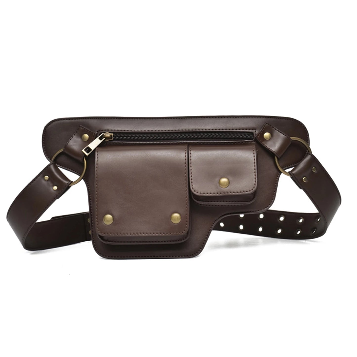 Punk Motorcycle Style Waist Bag Fanny Pack