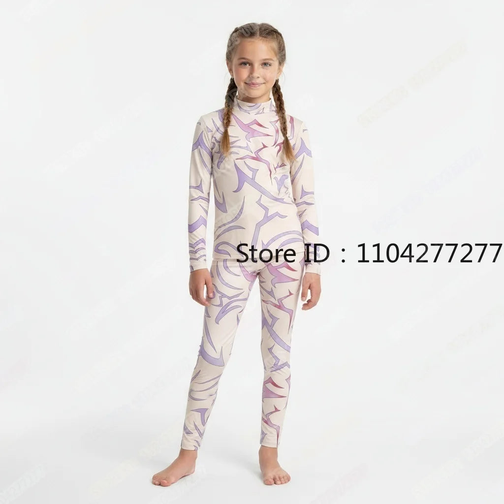 KPop Cosplay Devil Tattoo Pyjamas Demon Hunters Patterns Costume Pajamas Nightwear