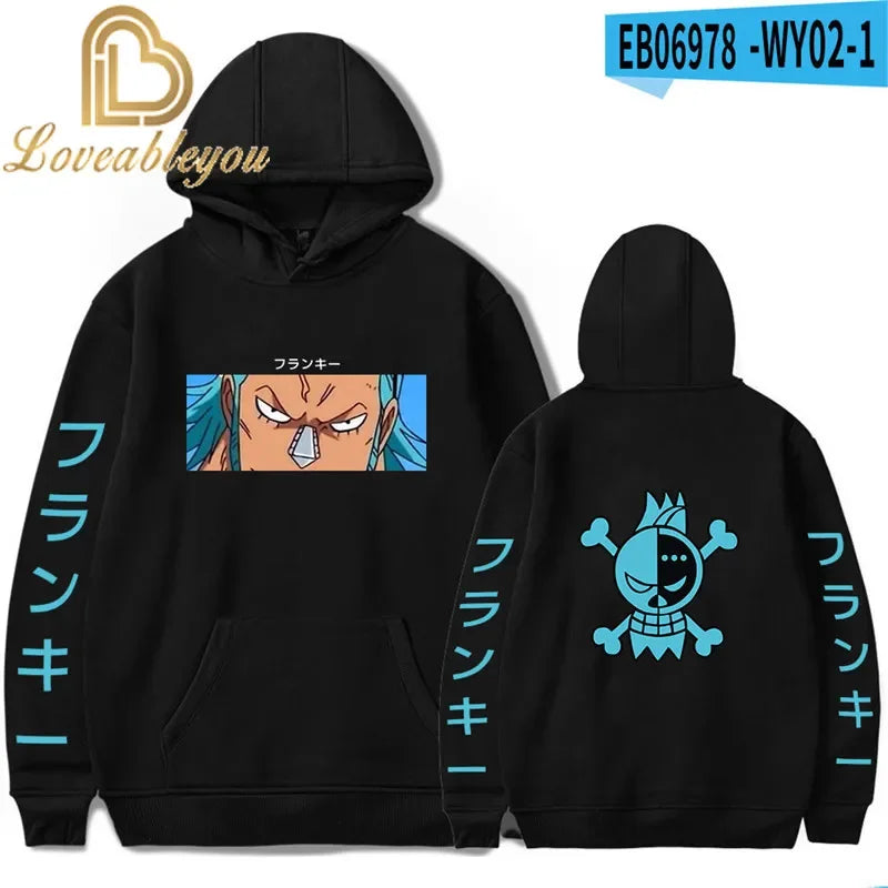 One Piece Manga Straw Hat Pirates Hoodie Sweatshirt Anime Monkey D. Luffy Merch
