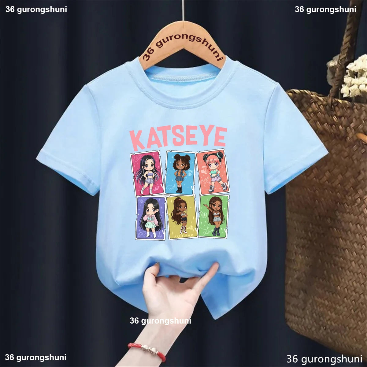 KATSEYE Music KPop Band Singer T-Shirt Boys/Girls Cute Kids K-Pop Clothes