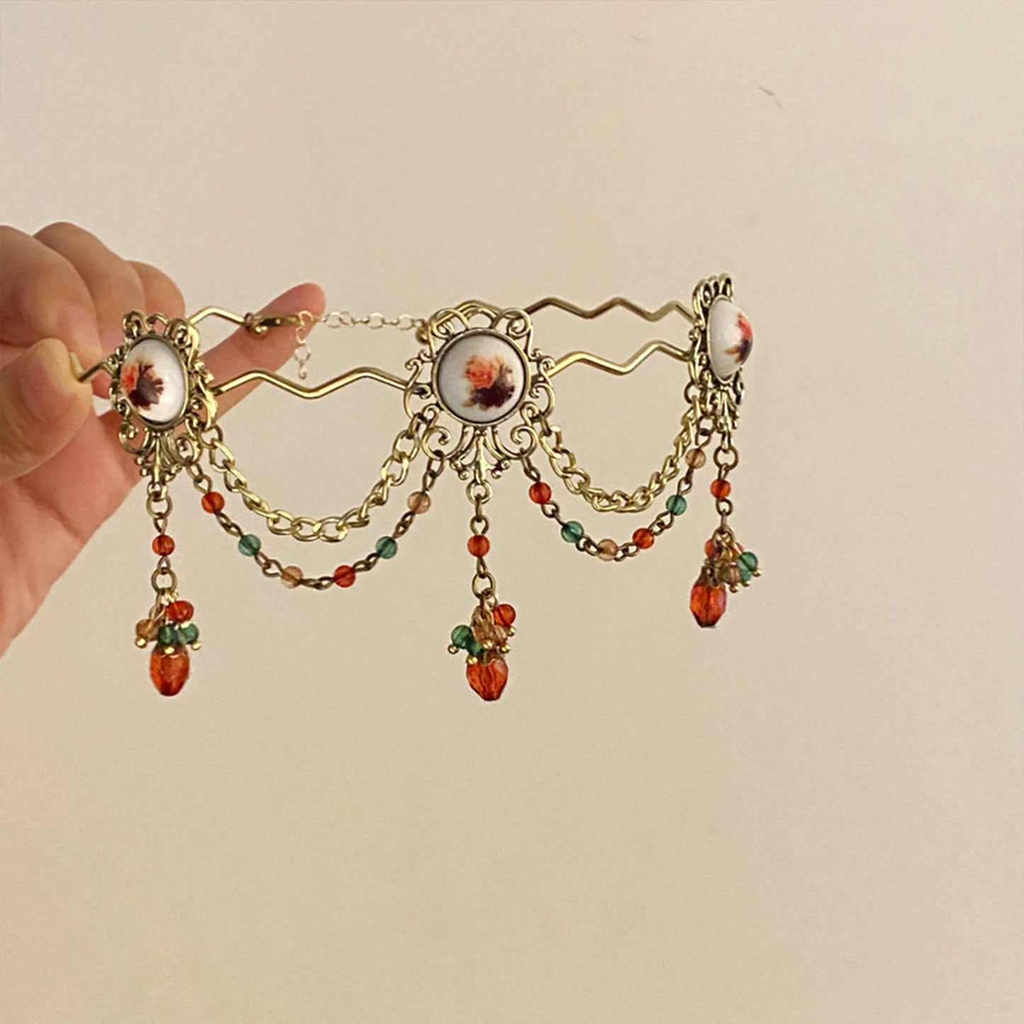 Victorian Gothic Choker Cameo Collar Costume Jewellery Accessory