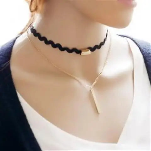 Goth Black Velvet Choker Necklaces Gothic Accessories