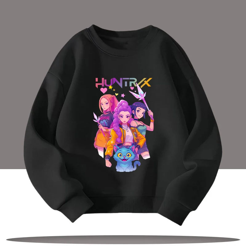 Kpop Demon Hunters 3-12 Year Old Jumper Top Sweater Sweatshirt Rumi Saja Boys K-pop