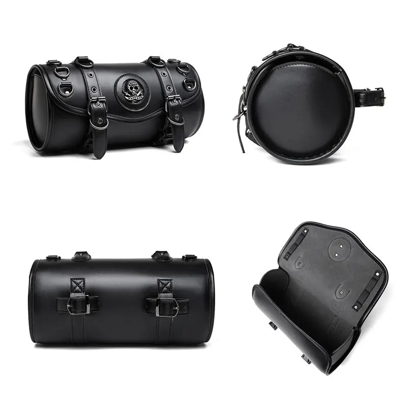 Punk Gothic Motorcycle Front Fork Handlebar Bag Storage Pouch