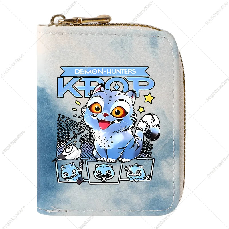 KPop Demon Hunters Fashion Wallets Huntrix Coin Money Cards Purse Rumi Mira Zoey Merch