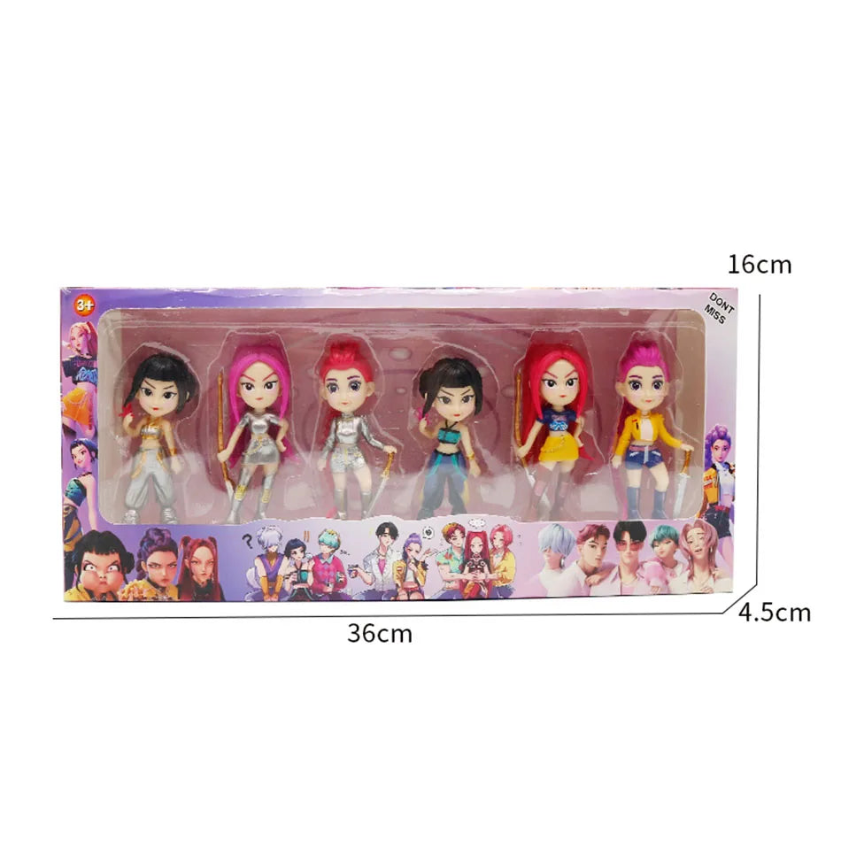 Kpop Demon Hunters Rumi Zoe Mira Figures Huntrix Toys Saja Boys Dolls K-pop