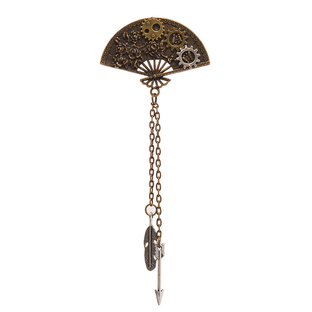 Gothic Steampunk Hair Clips Hair pin Barrette Costumes Clockwork Hair Accessory
