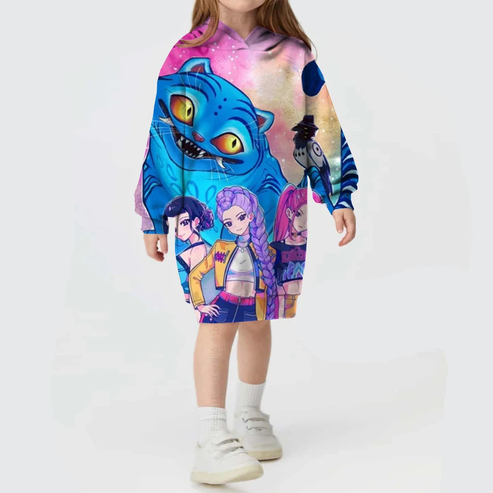 KPop Demon Hunters Huntrix Dress Long Jumper Sweater K-pop clothes