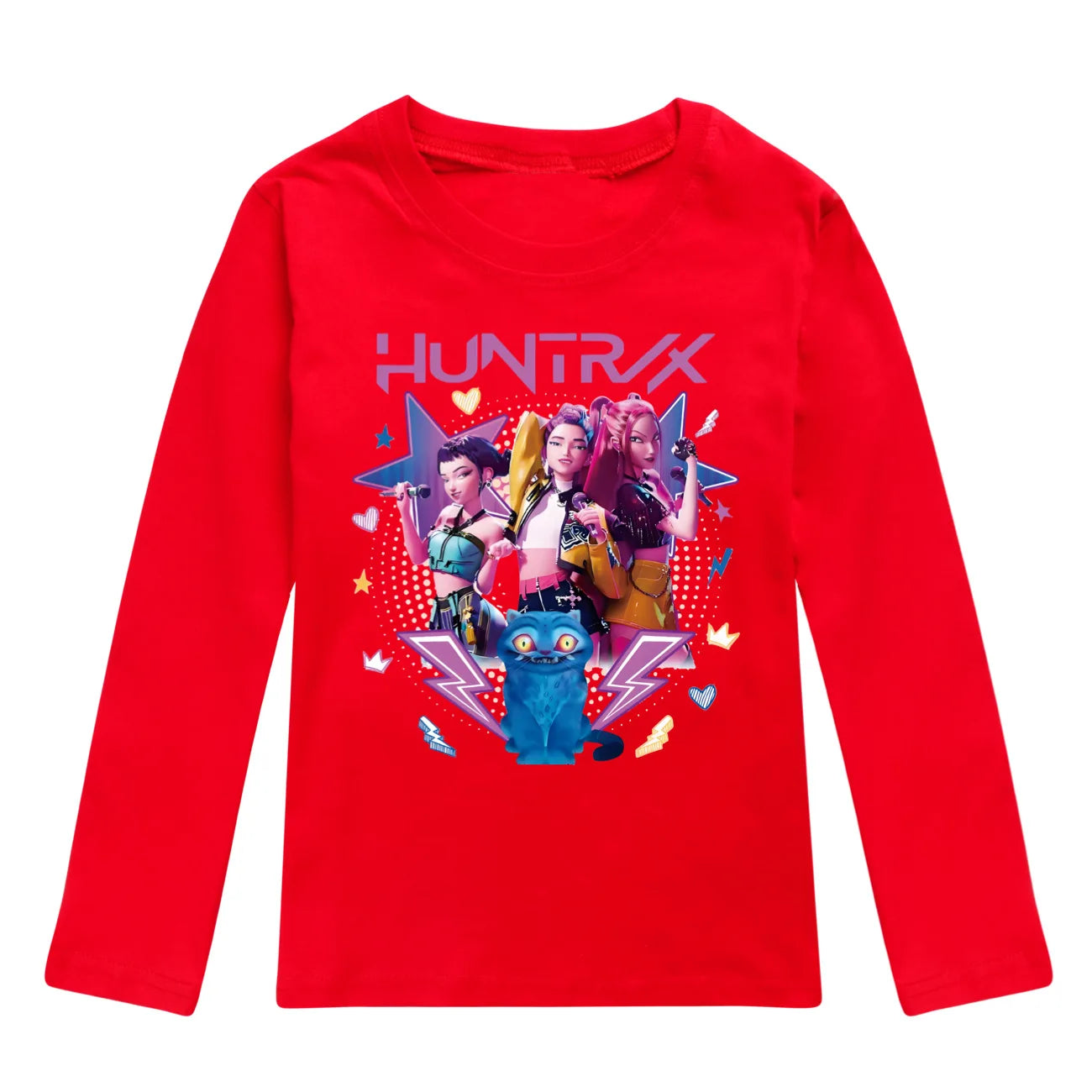 KPop Demon Hunters Huntrix Top T Shirt Kids T-shirt Rumi Clothes Mira Zoey Long Sleeved