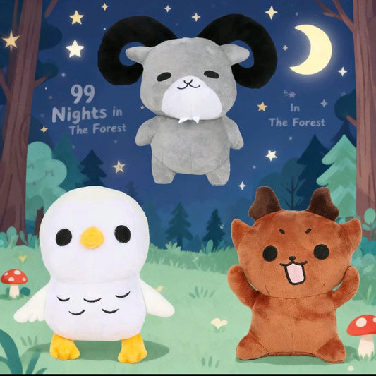 99 Nights In The Forest Deer Plush Cute Toys Eagle Owl or Goat Toy Roblox Gamer Plushie