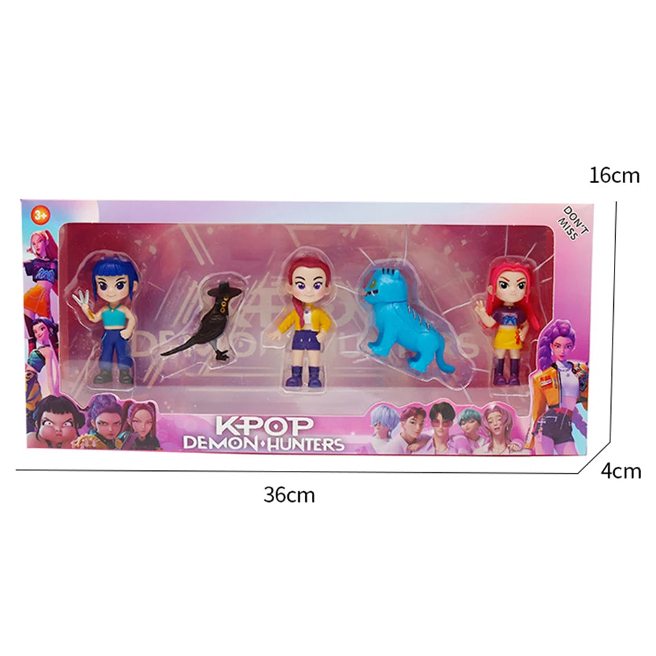 Kpop Demon Hunters Rumi Zoe Mira Figures Huntrix Toys Saja Boys Dolls K-pop