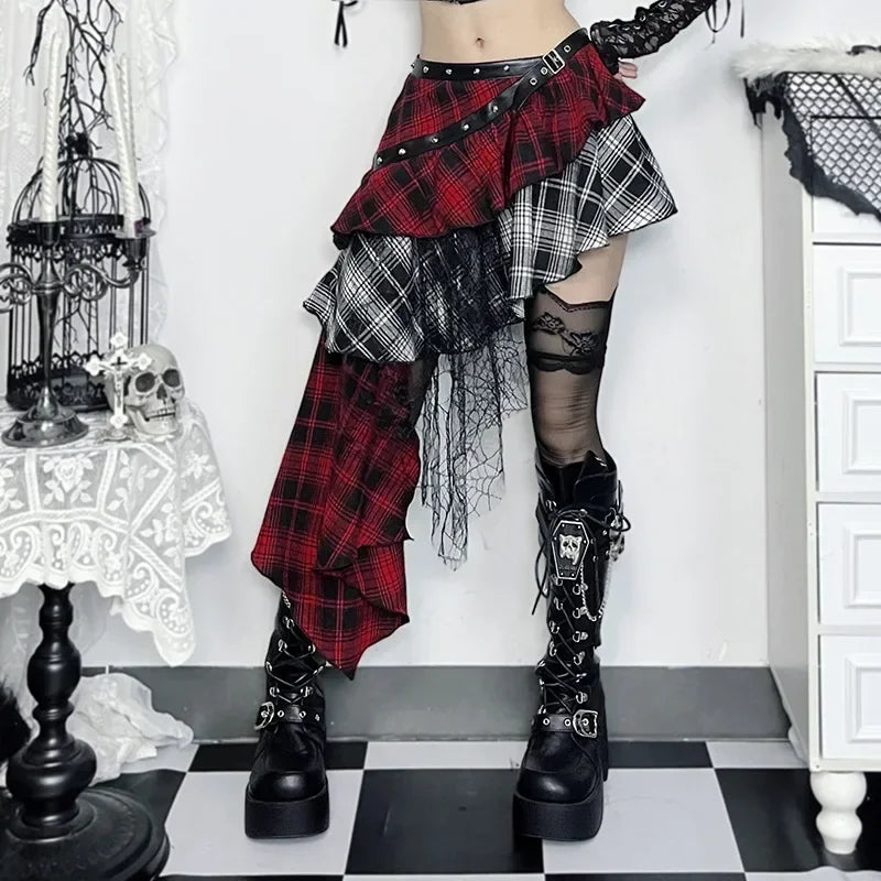 Tartan Punk Rock Goth Plaid Grunge Skirt