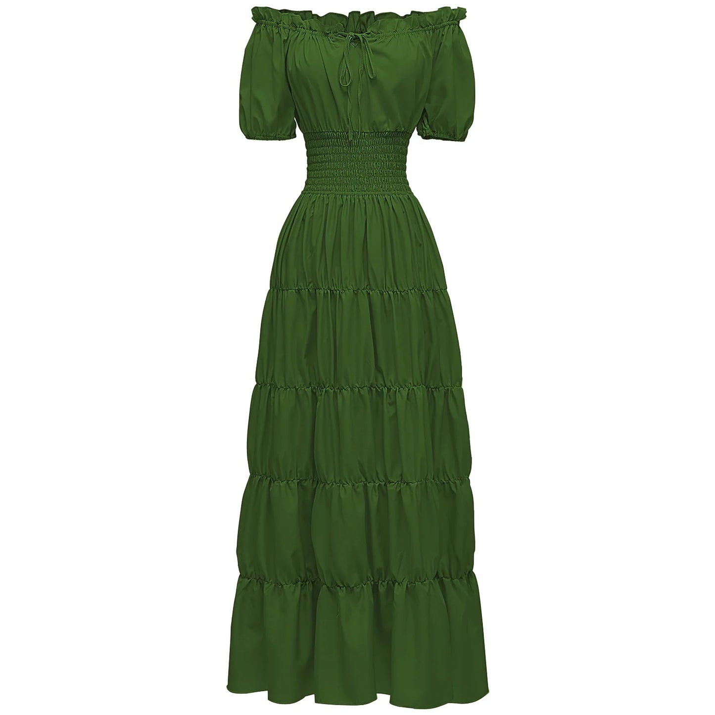 Medieval Renaissance Steampunk Maid Chemise Long Petticoat Dress
