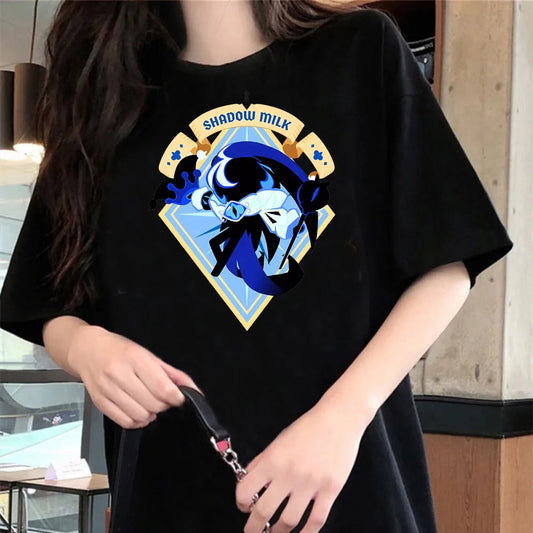 Shadow Milk Cookie Tshirt Cookie Run Kingdom Game T-Shirt Teen Adult