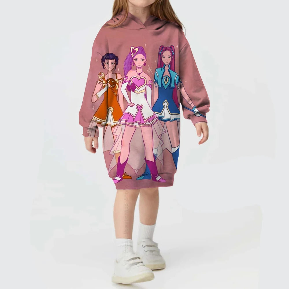 KPop Demon Hunters Huntrix Dress Long Jumper Sweater K-pop clothes