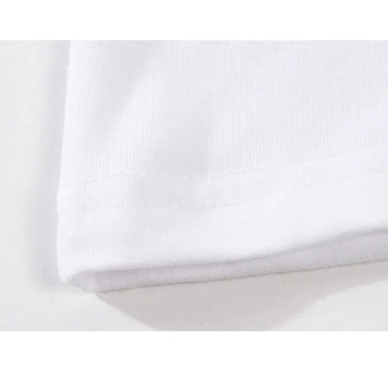 White Weed Grunge Crop Top Y2K Festival TShirt