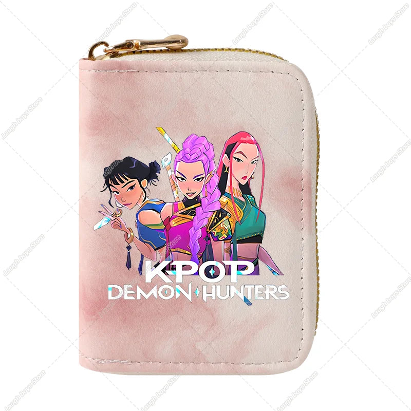 KPop Demon Hunters Fashion Wallets Huntrix Coin Money Cards Purse Rumi Mira Zoey Merch