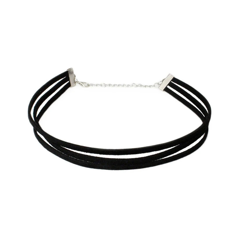 Goth Black Velvet Choker Necklaces Gothic Accessories