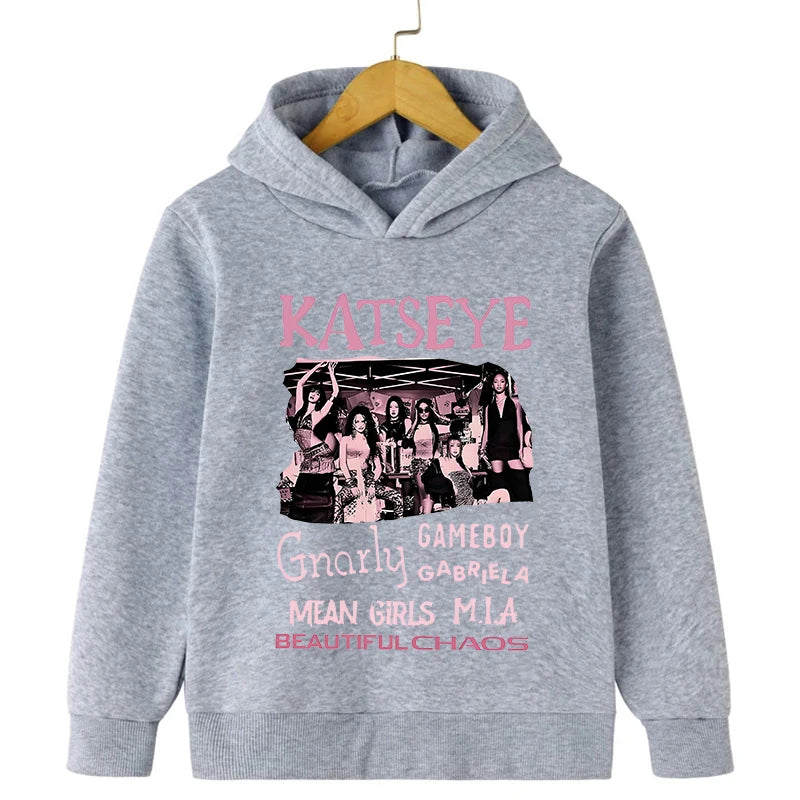K-Pop Girls Group Katseye Hoodie Boys Girls Hooded Sweatshirts KPop