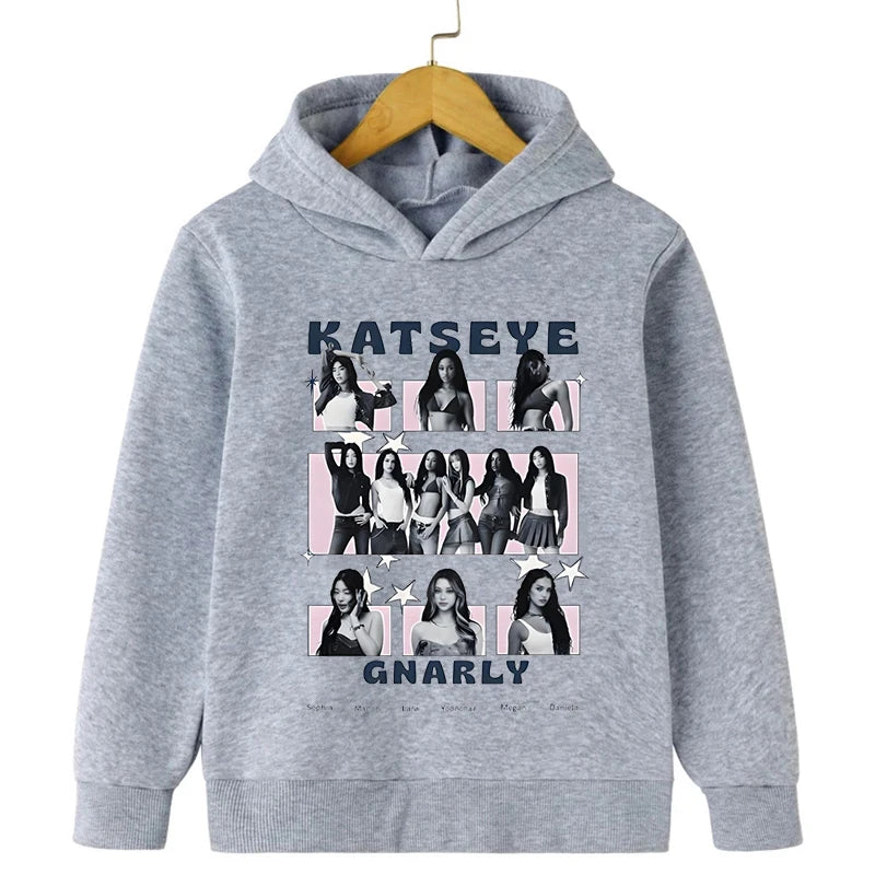 K-Pop Girls Group Katseye Hoodie Boys Girls Hooded Sweatshirts KPop