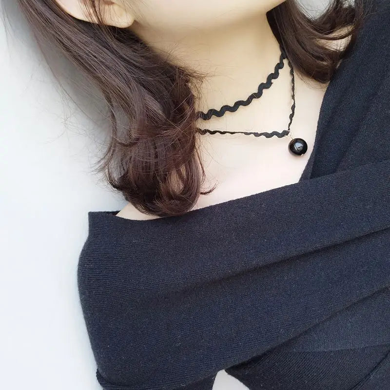 Goth Black Velvet Choker Necklaces Gothic Accessories