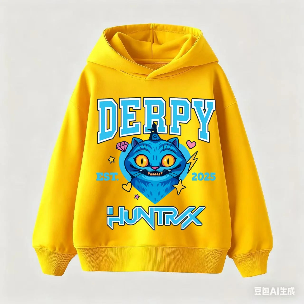 KPop Demon Hunter Hoodie Saja Boys Derpy Tiger Cartoon Girls Boy Hooded Sweatshirt K-pop Merch Gifts