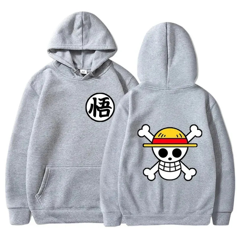 Straw Hat Pirates One Piece Manga Anime Hoodie Luffy Sweatshirt Pullover Hooded Top
