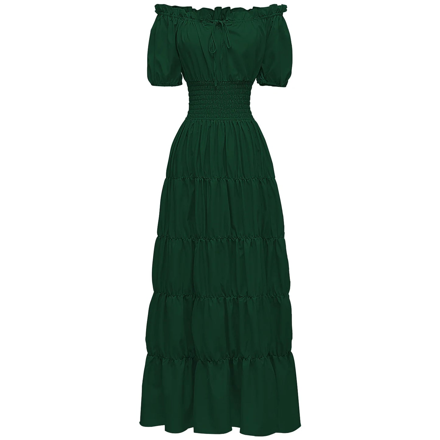 Medieval Renaissance Steampunk Maid Chemise Long Petticoat Dress
